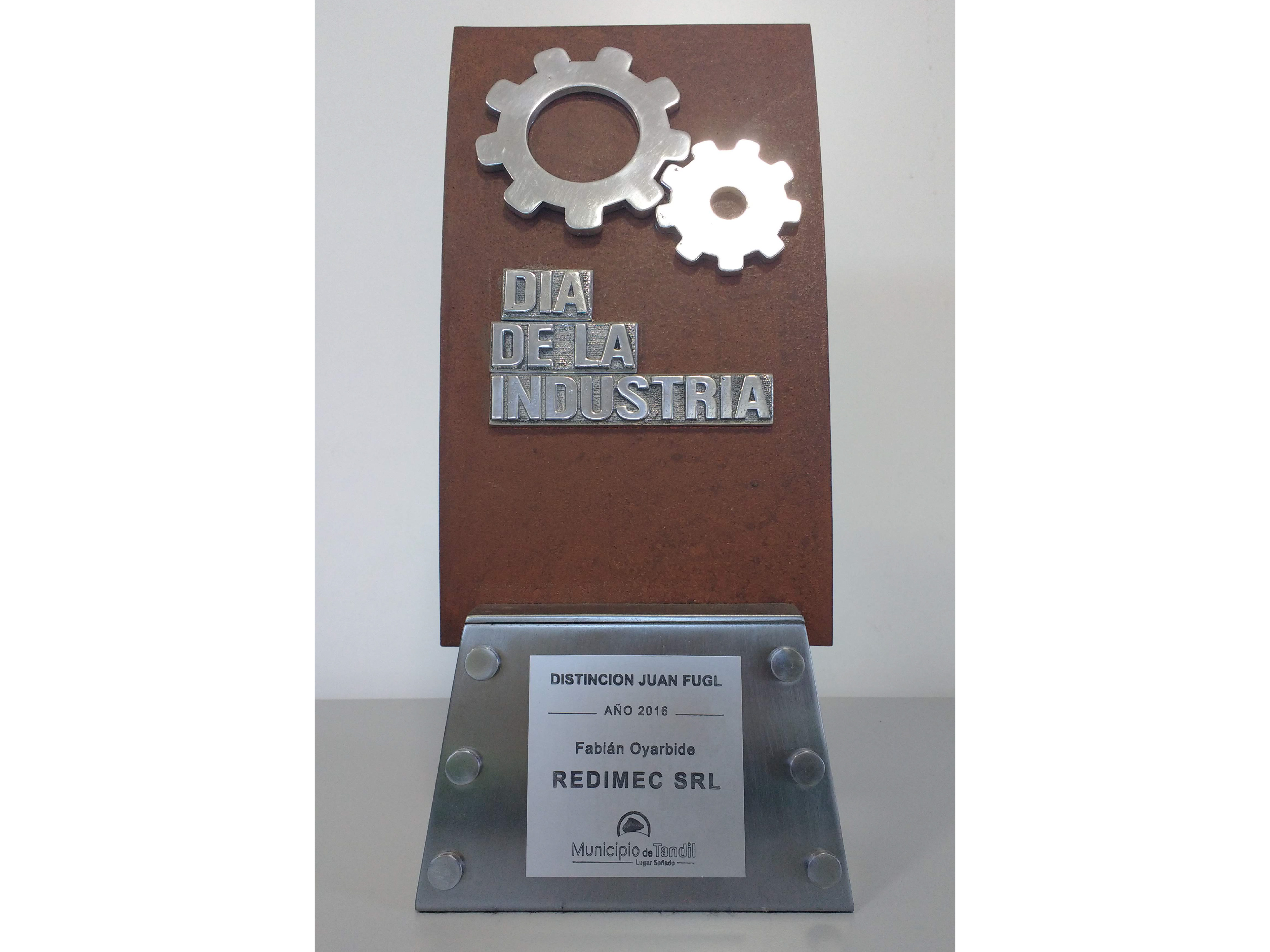 Premio Juan Fugl al Industrial del Año 2016 - Municipio de Tandil