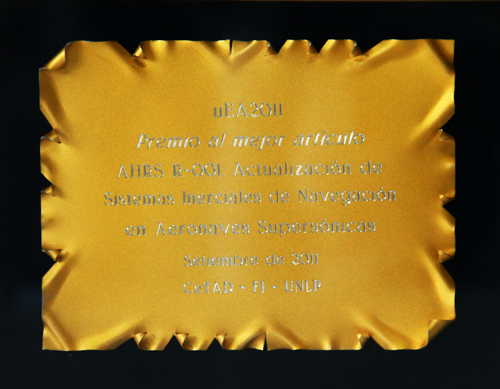  Premio al mejor artículo AHRS R-001 - 2011